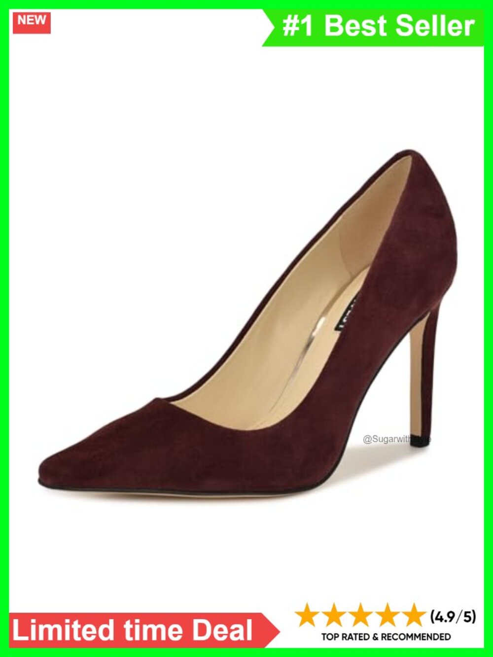 Suede Snip Toe Stiletto Heel Slip-On Dress Pumps